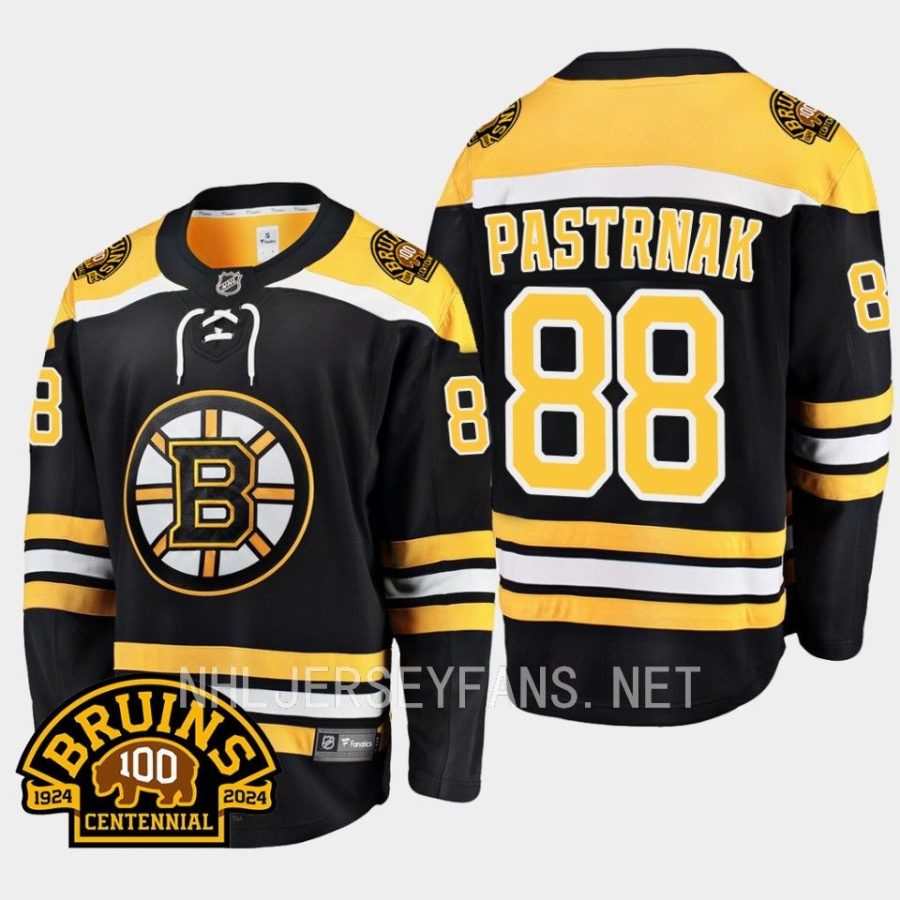 Boston Bruins David Pastrnak 2023-24 100th Centennial Black #88 Jersey ...