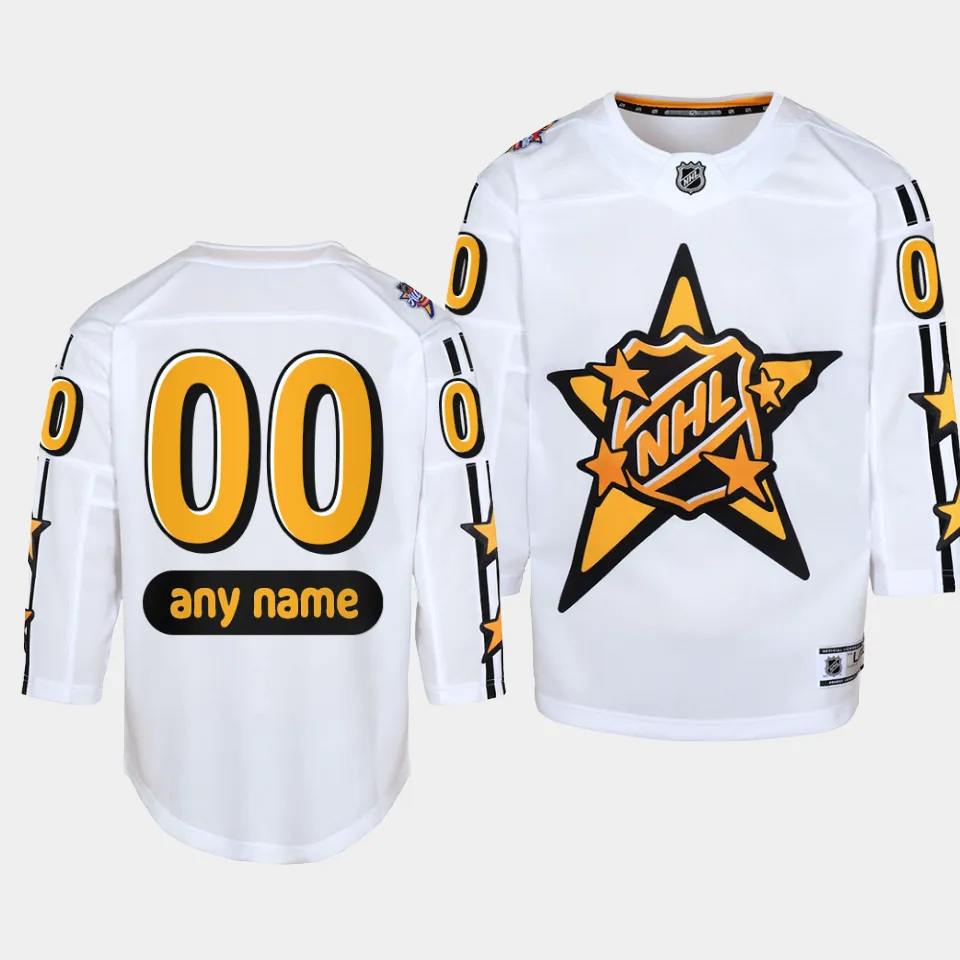 Youth NHL Custom 00 2024 NHL AllStar Game Premier Jersey White Best